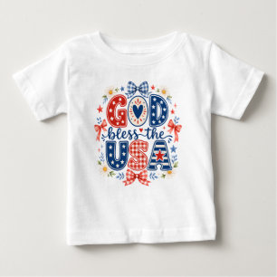 神よアメリカに祝福を ベビーTシャツ