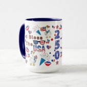 神よアメリカに祝福を マグカップ (正面左)