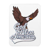 神よアメリカに祝福を マグネット (縦)