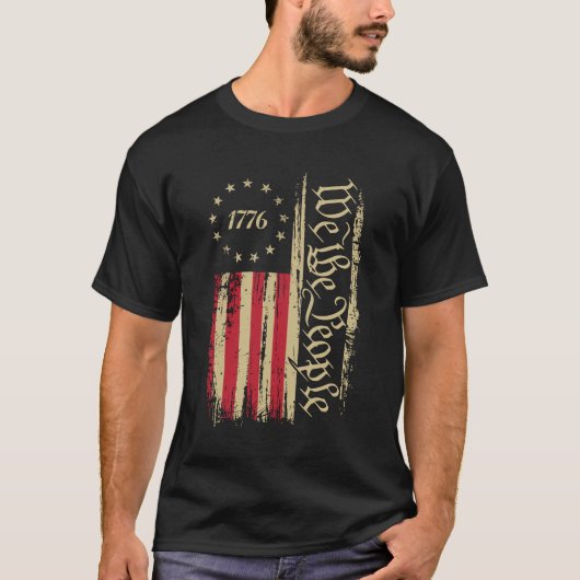 神よアメリカに祝福を Tシャツ (正面)