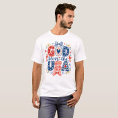 神よアメリカに祝福を Tシャツ (正面フル)
