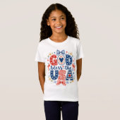 神よアメリカに祝福を Tシャツ (正面フル)