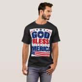 神よアメリカを祝福し給え Tシャツ (正面フル)