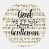 神よメリーり、皆さんクラシックRound Sticke ラウンドシール (正面)