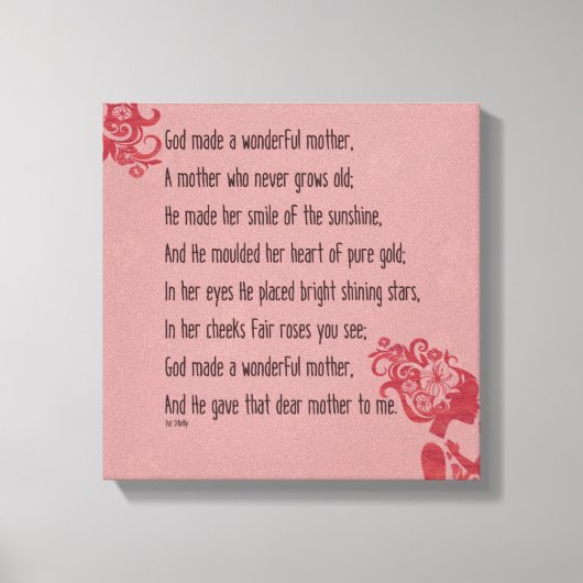 神よ与えこの母は キャンバスプリント (正面)