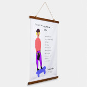 神よ与えし賢いフォーク 吊り下げ型タペストリー (傾斜あり)