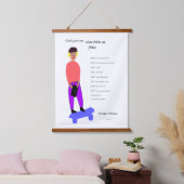 神よ与えし賢いフォーク 吊り下げ型タペストリー (寝室)