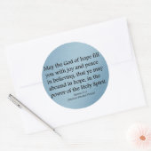 神よ与えり望み、喜び、平和のローマ人へ15:13 ラウンドシール (封筒)