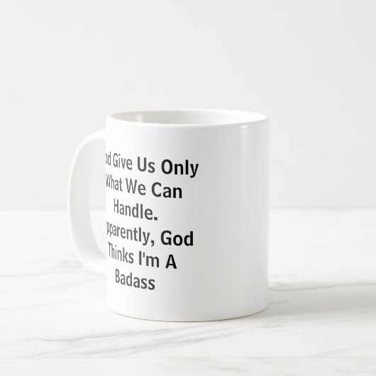 神よ与えり私たちは神に見える何を扱うことができるのか コーヒーマグカップ (正面左)