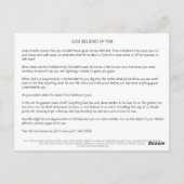 神よ信じり(SJNS) ポストカード (裏面)