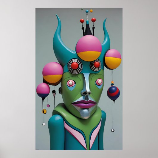 神よ悪魔 – Ken Gage Surreal Art ポスター (正面)