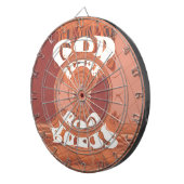 神よ感動的文字デザイン。 ダーツボード (正面右)