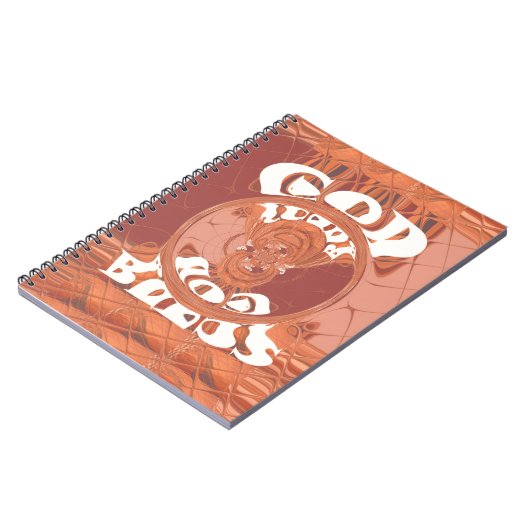 神よ感動的文字デザイン。 ノートブック (左側)