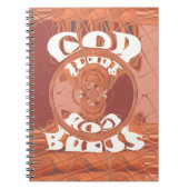 神よ感動的文字デザイン。 ノートブック (正面)