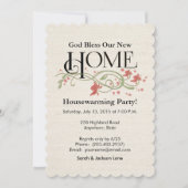 神よ我が家を祝福パーソナライズされた: 招待状 (正面)