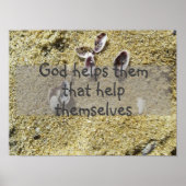 神よ救済り知恵ことわざポスター ポスター (正面)