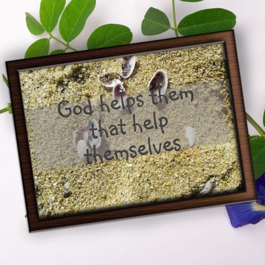 神よ救済り知恵ことわざポスター ポスター