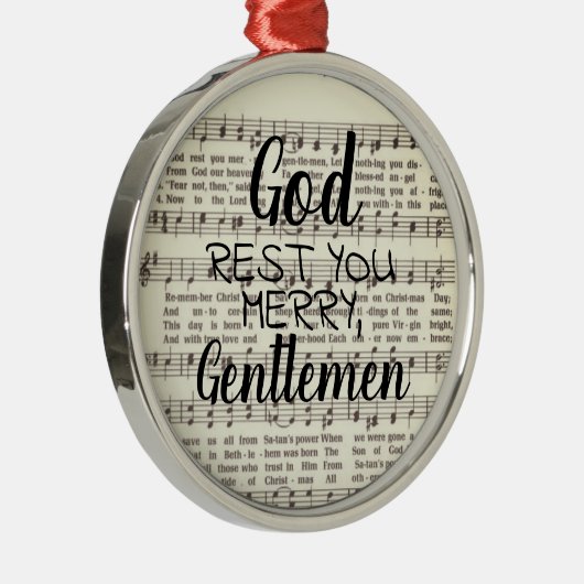 神よ残メリーして諸君メタルオーナメント メタルオーナメント (右)