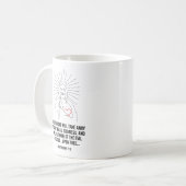 神よ祝福あれ。そして主は連れて行遠くにく コーヒーマグカップ (正面左)