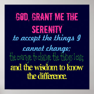 神よ私に静穏を許して事を受け入れるために… ポスター