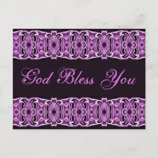 神よ紫の黒 ポストカード (正面)