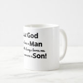 神よ頼そ彼は私に黒い息子を コーヒーマグカップ (正面右)