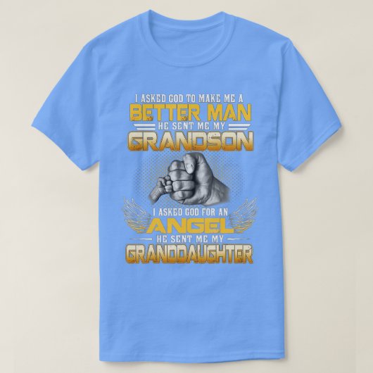 神よ頼り私を善き人にし、彼は私を遣わしてくれた Tシャツ (デザイン正面)