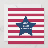 神よ、アメリカを祝福せよ 赤 白 青 カード (正面)
