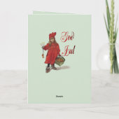 神よ、イドゥンと魔法のリンゴのスカンジナビアのホリデーシーズンよ カード (裏面)