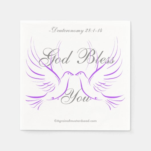 神よ スタンダードカクテルナプキン (正面)