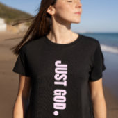 神よ。-ピンク Tシャツ