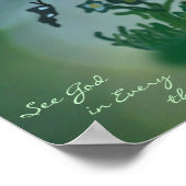 神をありとあらゆる事で見る ポスター (角)