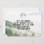 「神をいつも信じなさい 招待状 (裏面)