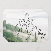 「神をいつも信じなさい 招待状 (正面/裏面)