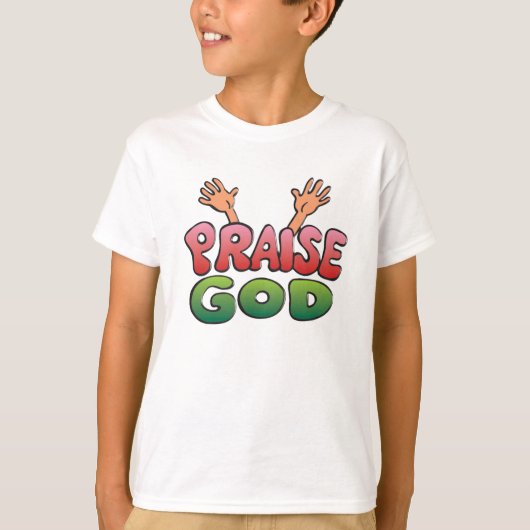 神をたたえる Tシャツ (正面)