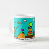 神を使って… すべての事は可能です コーヒーマグカップ (正面左)