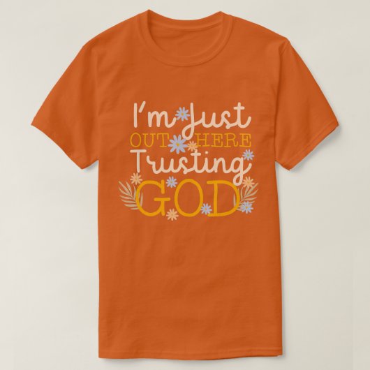 神を信じて外に出て来た Tシャツ (デザイン正面)