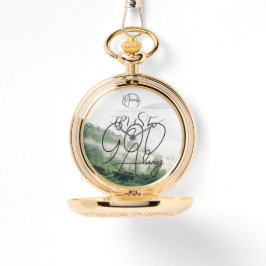 神を信じて常にポケットウォッチ 腕時計