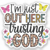 神を信じて来ただけだ シール (正面)