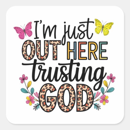 神を信じて来ただけだ スクエアシール (正面)