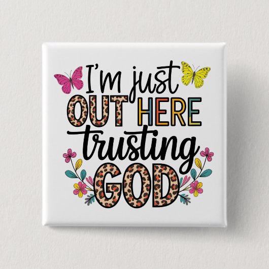 神を信じて来ただけだ 缶バッジ (正面)