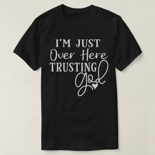 神を信じて、ここにいる Tシャツ (デザイン正面)