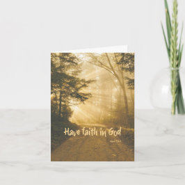 神を信じなさい。あなた祈のためにクリスチャン カード