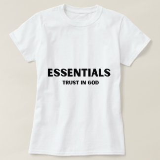 神を信じるエッセンシャルズ Tシャツ