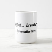 神を信じるマグカップ コーヒーマグカップ (中央)