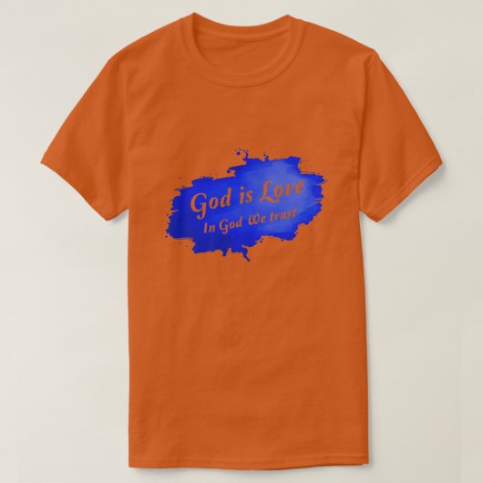 神を信じ、神は愛である プレミアム -231 Tシャツ (デザイン正面)