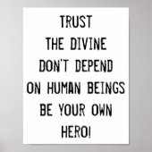 神を信じ、自分の英雄になれ感動的ば ポスター (正面)