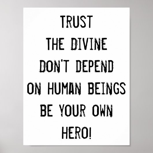 神を信じ、自分の英雄になれ感動的ば ポスター (正面)