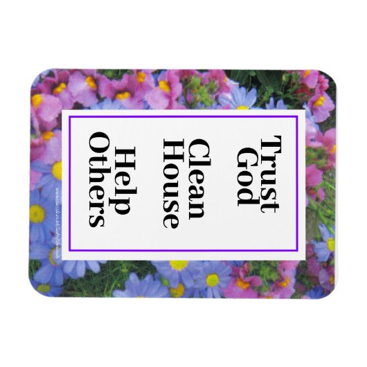 神を信頼して他の人を救済救う マグネット (横)