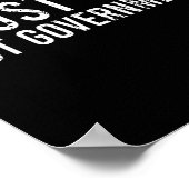 神を信頼して政府を信頼しない ポスター (角)